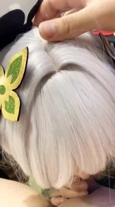 漫展高颜值coser口交